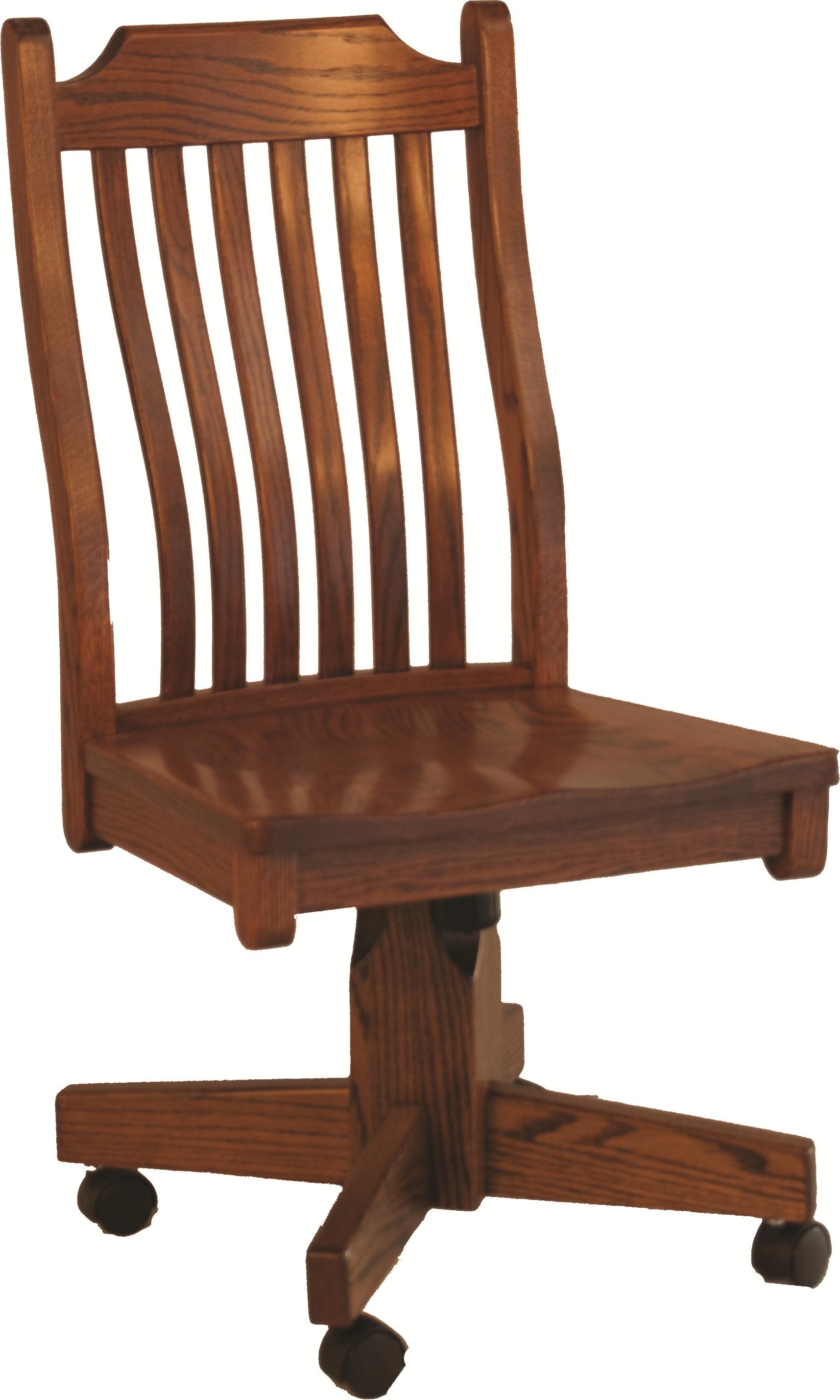 Oakwood Industries Casual Dining 215R Mission Roller Wood Side Chair